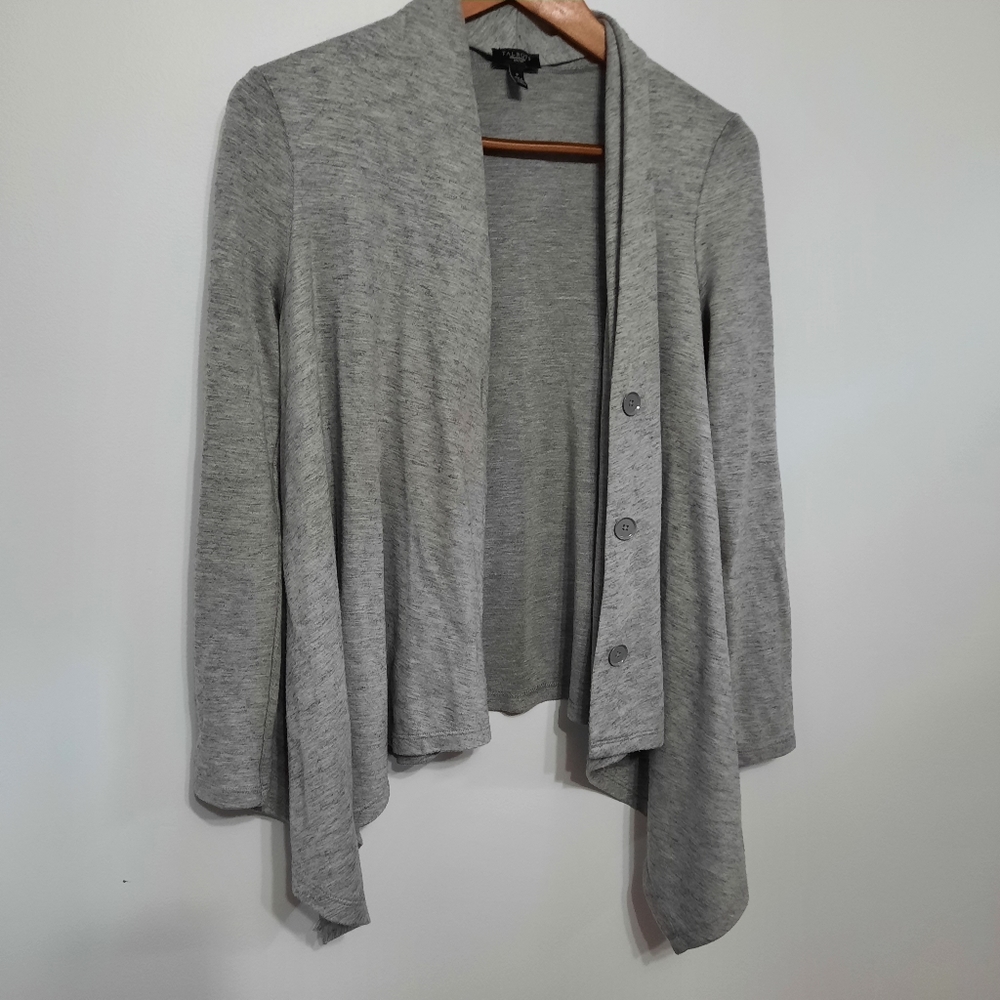 Talbots Petites Grey Cardigan